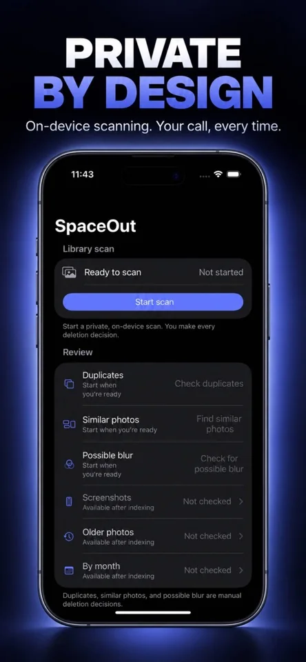 SpaceOut: Photo Cleaner ekran görüntüsü 1